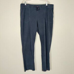L.L. Bean Men's Track Pants Size XL Navy Cotton Pull On Lightweight Workout